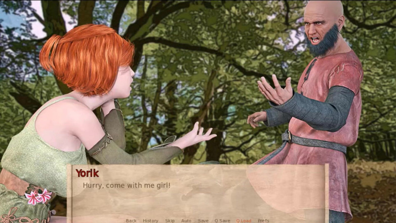 Visual Novels: Alenjas adventures part 7 - orcs fuck forest elf teen