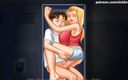 Cartoon Universal: Summertime saga part 169 - fuck with strange teen in college locker (...