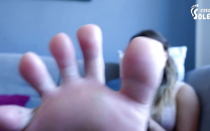 Czech Soles - foot fetish content: Smelly feet punishment for her husband - POV