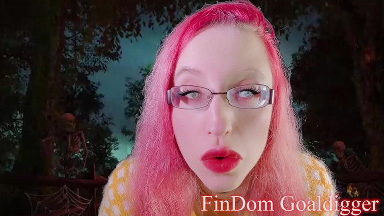 FinDom Goaldigger: 할로윈 견과류 페니스 변신