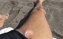 Boy top Amador: Masturbation on the Nude Beach for All to See