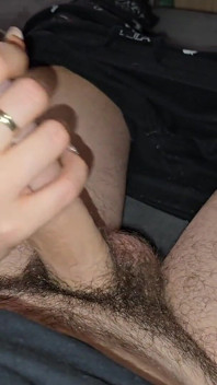 My Wife Gives Me a Handjob on the Couch While We Watch TV Together in the Evening