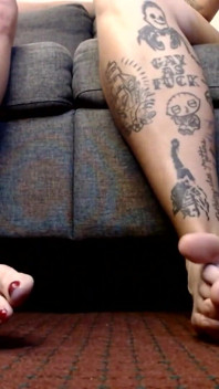 Dubbla tårsulor fötter naturliga