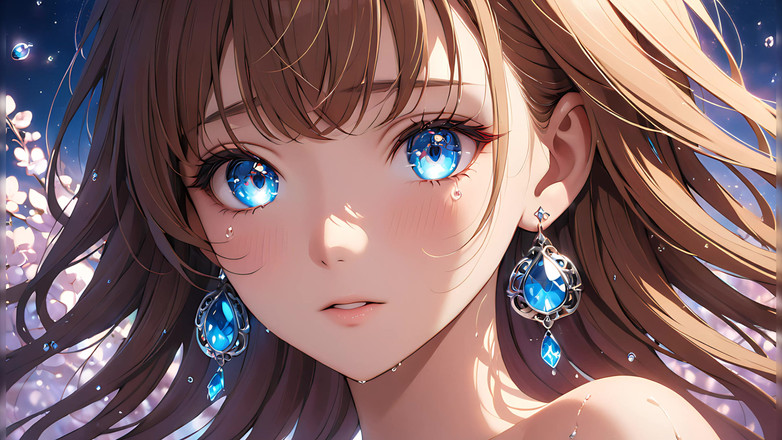 LustRender: Inattuale Emotion - la ragazza con le lacrime incandescente in un...