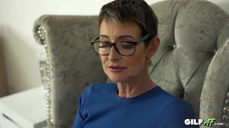 Gilf AF: Hottie Granny Mrs. Galloway and Teen Bratty Cum Together