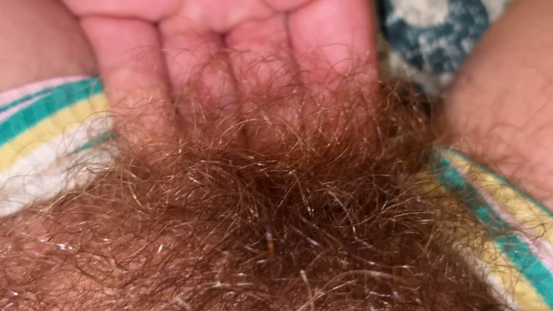 Cuteblonde666: Super Thick and Long Plussy Hair Bush Closeup