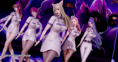 3D-Hentai Games: Somi - What you waiting for striptease Ahri Akali Kaisa Evelynn...