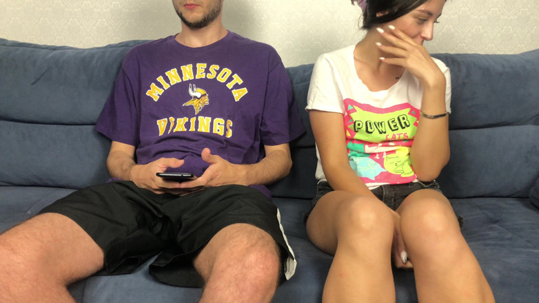 Sugary Kitty: Step Sister Spotted Step Brothers Big Dick Through Shorts And...