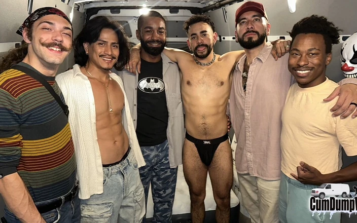 Cum Dump Van: Joven Twink DP Cargas Crudas Volcado Van Gang Bang Doble...