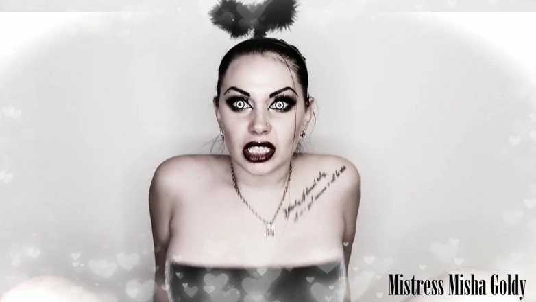 Goddess Misha Goldy: Who fucked you damn or angel?