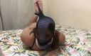 Selfgags Latina Bondage: Brazilian Hot Ass Beauty: Panty Hooded, Ball Gagged, Pantyhosed and...