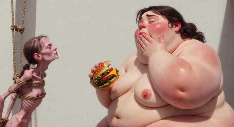 YOUR BEST FANTASY: Intense Feeding Session - SSBBW Humiliates and Fattens Thin Girl