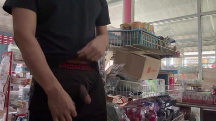 SinglePlayerBKK: Jerk off in Shop Cum