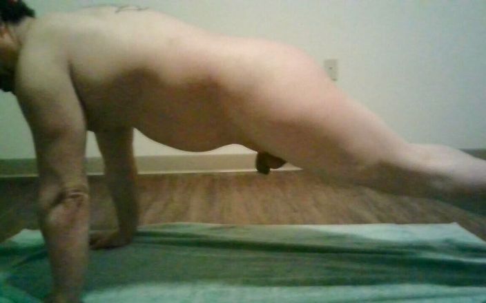 Risky net media: Nude plank exercises