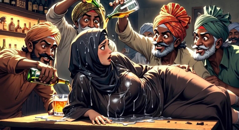 Heaven Gamez: Muslimska Babes Twerking Comp: Sluts Grupperade i indiska barer