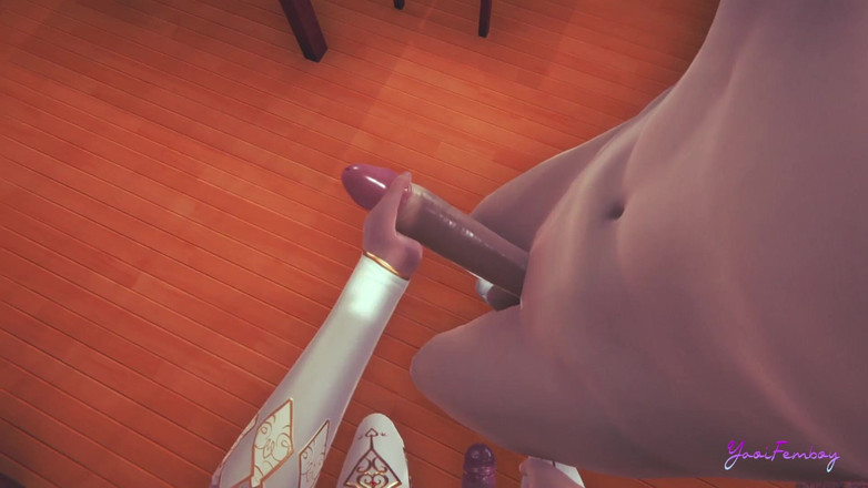 Yaoitube: Yaoi Femboy Erik - bucurați-vă folosind mâinile lor și când au pus...