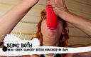 Being Both: #15–Cock hungry bitch covered in cum after deepthroating huge dildos –...