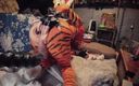 Tiffany Ciskiss: Hintern-mädchen tiffany Ciskiss cosplay Tigra teil 2 Femboy fickt riesiges spielzeug