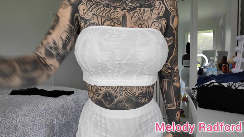 Melody Radford: Sheer Black Lingerie and Gym Tights Try on Haul Melody...
