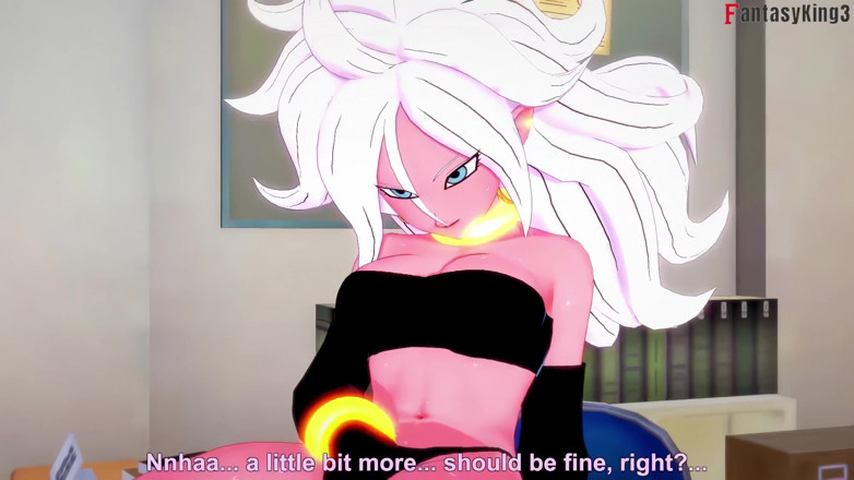Fantasy king: Android 21 Masturbates in the Library so I Help Her - Dragon...