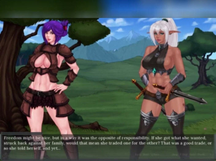 3DXXXTEEN2 Cartoon: Sabia und Kia sind sexy mädchen frech. 3D-porno, cartoon-sex