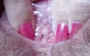 Cute Blonde 666: Nasse vagina-muschi nach dem orgasmus in extremer nahaufnahme