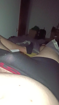 Chubby Boy Cumming in Black Undies