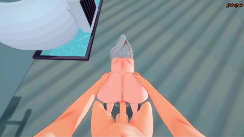 Hentai Smash: Samus krijgt een pov in het gezicht voordat ze een...
