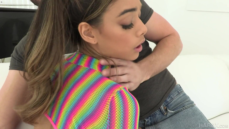 Hard X: Hard X - 95 pound spinner Harmony Wonder gapes from anal