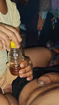 Desi Mastard Oil Massage for Becoming Big Cook and Tight Pussy Desi Nuska