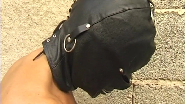 Bangora MILFs: Tattooed Brunette MILF Cuffed for Boot Domination