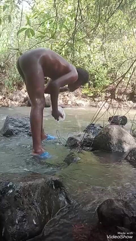 Sexyjayla254: Soapy Masturbation Big Black Dick Cumming Outside Part 2