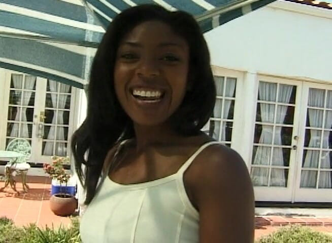 Black Jass: Sexy ebony babe loves jumping on big white cocks
