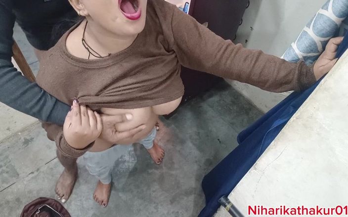 Niharika Thakur: Menina fodida na geladeira da cozinha, gozada no cu