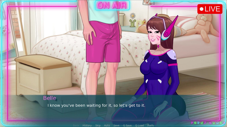 Porny Games: Sexnote 0.21.0d (Jamliz tarafından) - seksi yayıncı kamerada ilk kez anal seks yapıyor