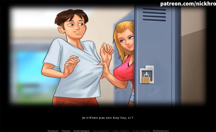 Cartoon Universal: Summertime saga part 169 - fuck with strange teen in college locker (...