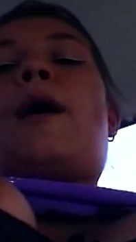 Horny Brunette MILF Fingers Dripping Pussy in Backseat Adventure