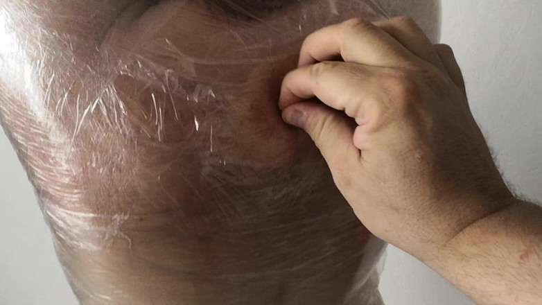 Bouncy Tits Action: Wrap me in foil