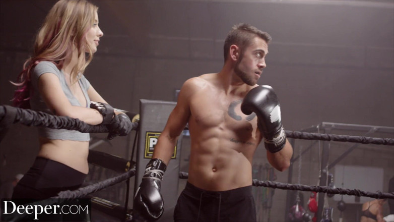 Deeper: Deeper. Haley Reed spreads her legs for two boxers