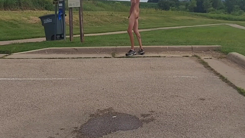 THCBDNA: Naked and Pissing in Parking Lot