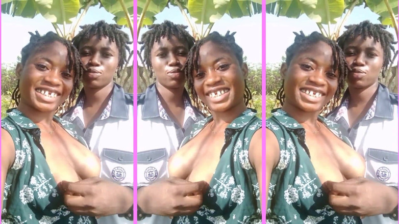 African Beauties: Black Teen Lesbians Risky Outdoor Fun