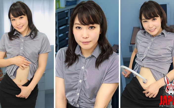 Japan Fetish Fusion: Bauchnabel-Reinigung macht das feuer im Büro mit Yui Kasugano