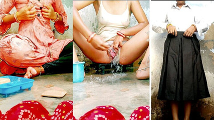 Rakul008: Mahasiwi baru India mandi sambil bugil