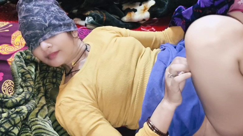 Village studio: Newly Married Bride Has Sex with Her Husband, Close up...