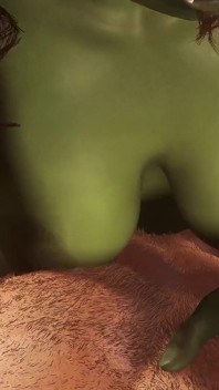 Goblin girl rides cowgirl