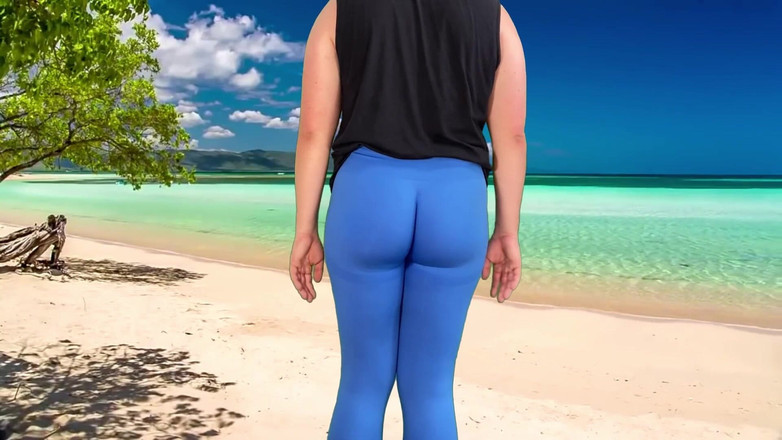 Lucas Nathan King: बड़ी गांड सार्वजनिक समुद्र तट कसरत