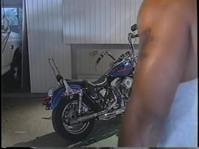 First Black Sexperience: Busty blond bitch rides interracial cock in garage