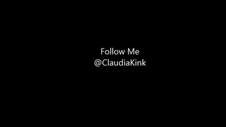 Claudia Kink: Arschloch zwinkern und necken in einem kurzen schwarzen rock