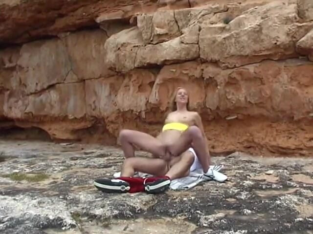My MILF: Nice outdoor pussy pounding for this perky tit blonde