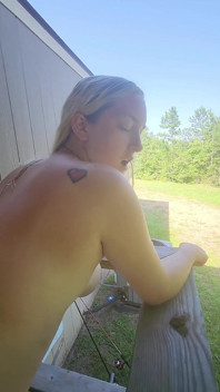 Spreading My Pussy and Ass Wide Before Getting Fucked Outside - Mama_foxx94